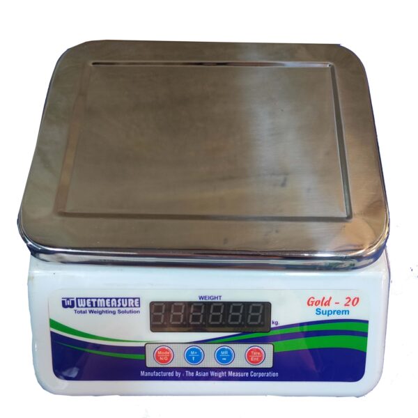 Wetmeasure Gold-20 abs Table top Scale ss platter